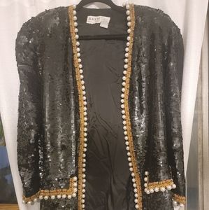 Black Tie Black Sequin Blazer